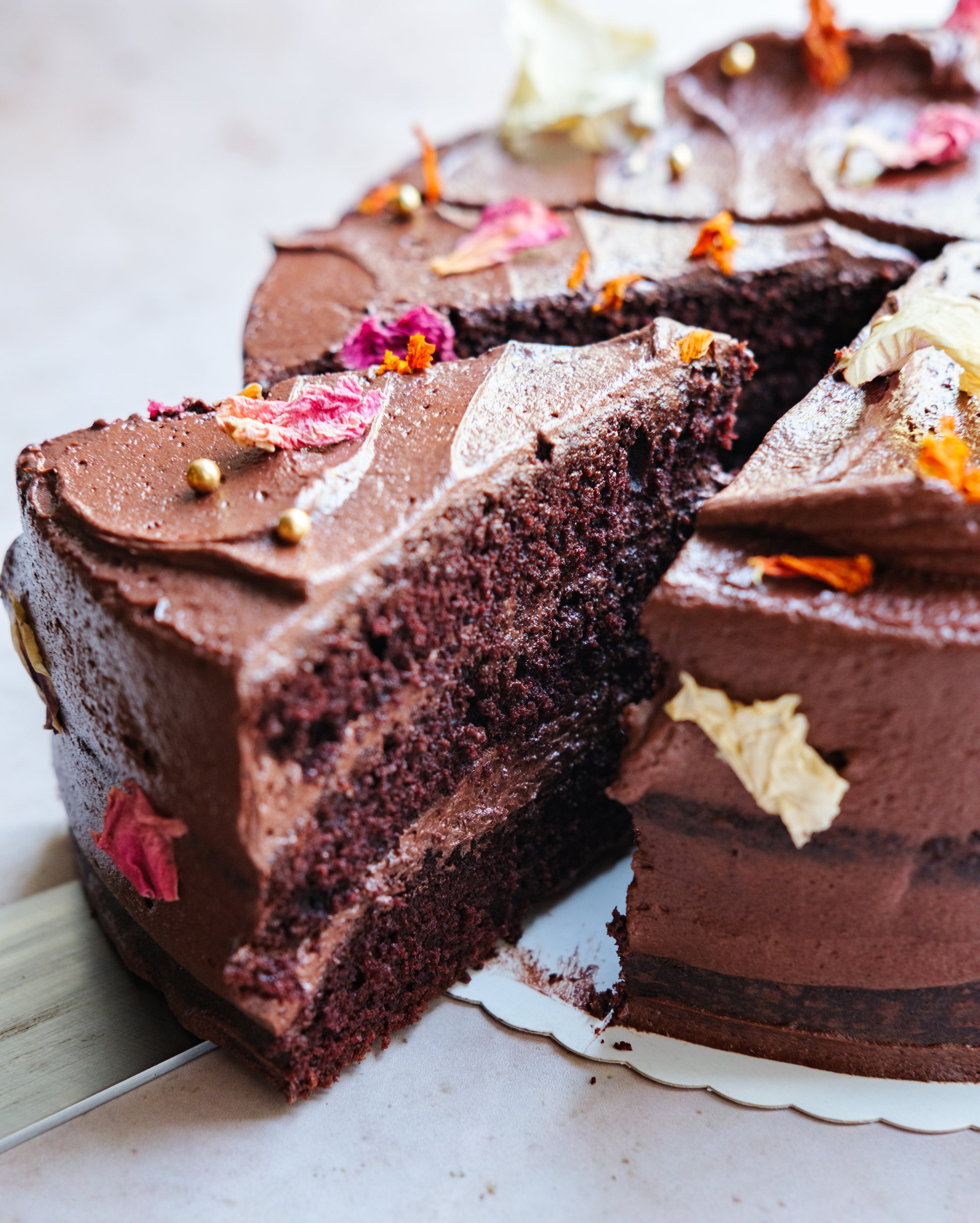 Chocolate Cake Floral