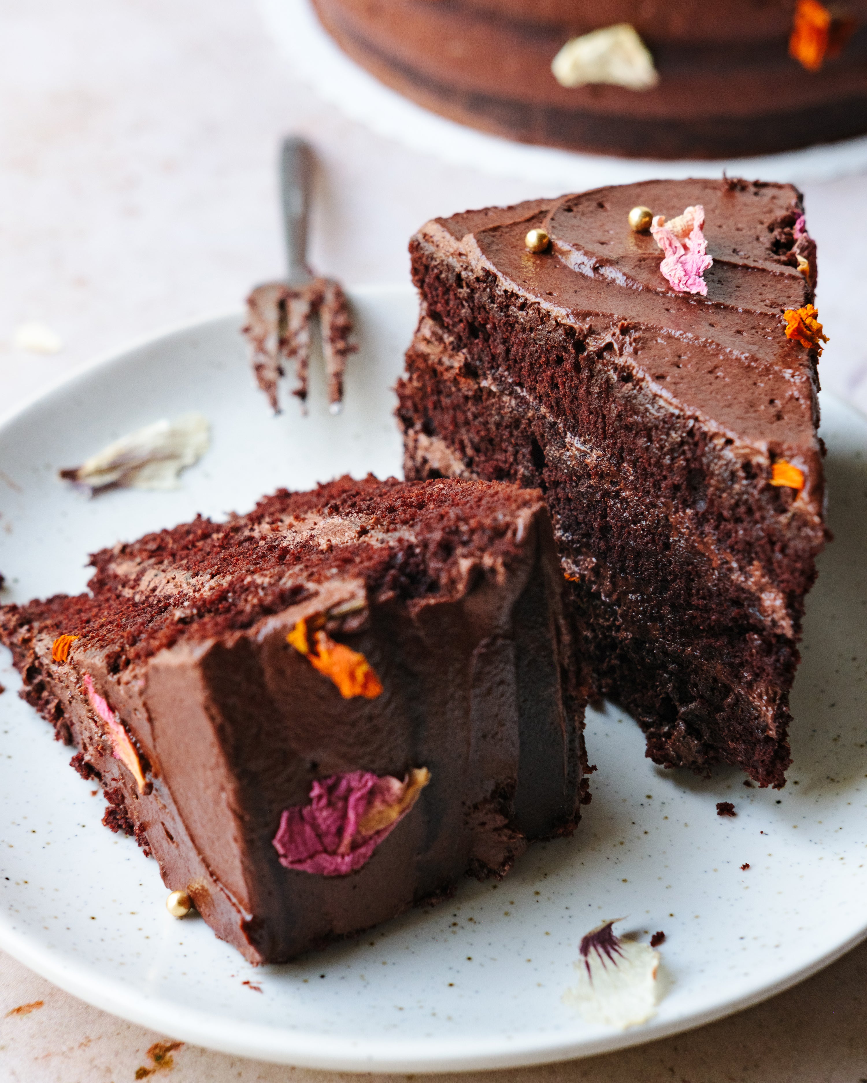 Chocolate Cake Floral